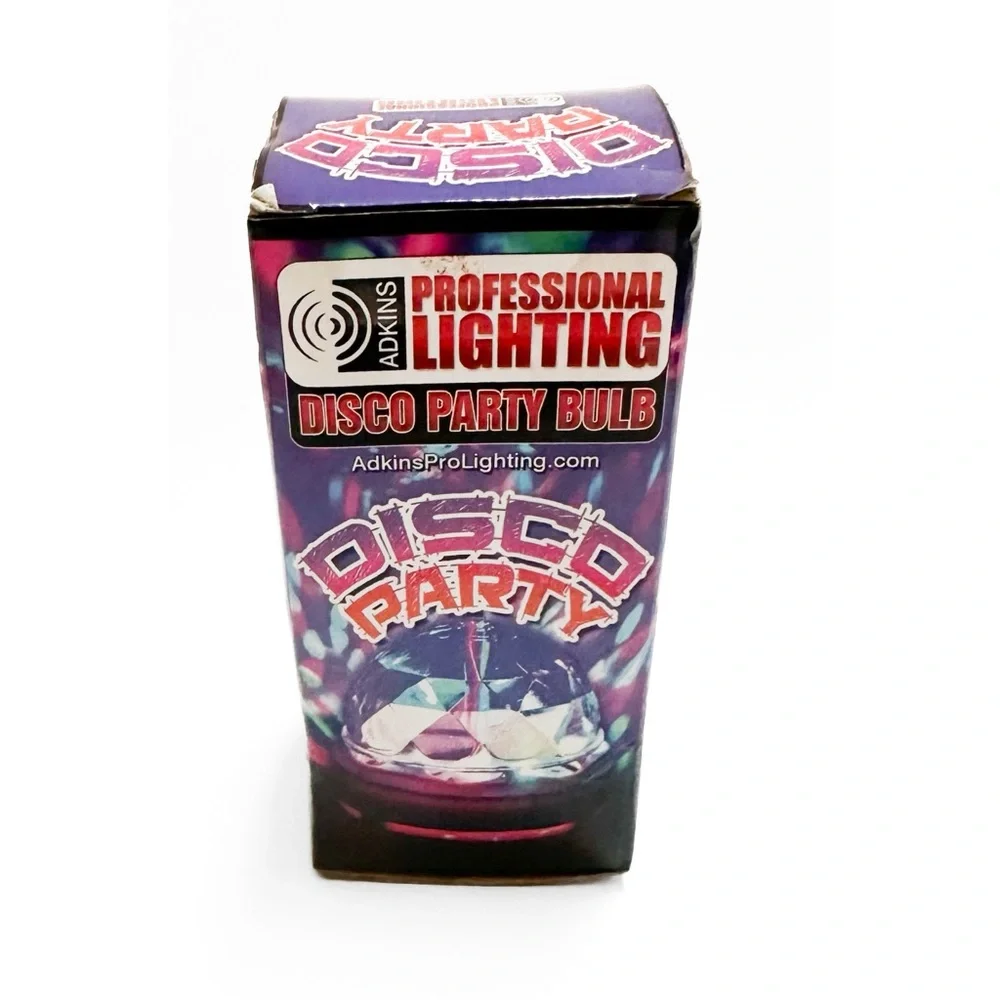 Adkins Professional LED Disco Party Bulb Rotating Multicolor Crystal Ball Effect - Picture 5 of 6